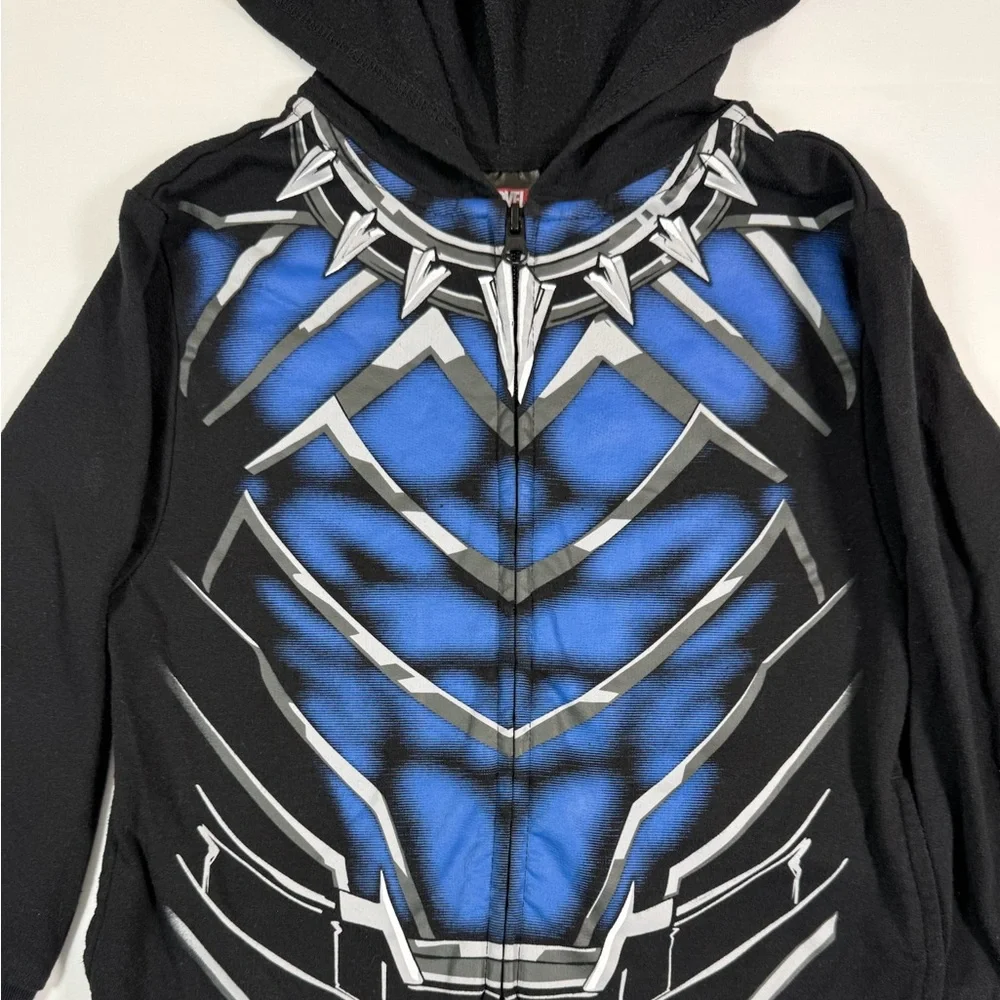 MARVEL Boys‎ Black Panther Zip Up Hoodie XS Superhero Graphic Casual Everyday